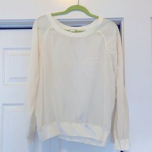 Club Monaco blouse with lace back